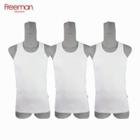 Combo 3 Áo thun nam ba lỗ cotton thông thoáng FREEMAN ASF208 - M