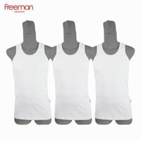 Combo 3 Áo thun nam ba lỗ cotton FREEMAN ASF205 - M