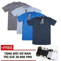 COMBO 3 Áo thun Nam thể thao ngắn Tay hàng VNXK- Tặng kèm bộ đôi tất Nam cao cấp