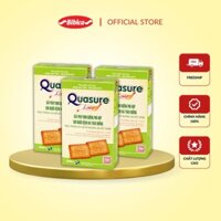 Combo 3 Bánh quy Quasure light Sữa hộp 140g