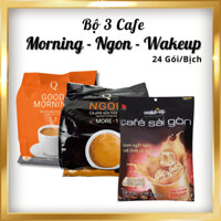 [COMBO 3 BỊCH] 1 Cà Phê NGON, 1 Cafe Morning Trần Quang & 1 Wakeup Sài Gòn- (24 Gói/bịch)Cafe coffee