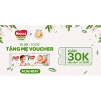 COMBO 3 bịch Bỉm dán/quần HUGGIES Platinum Nature Made NB60/S82/M64/L54/XL44/M58/L44/XL38/XXL26