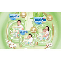 Combo 3 bịch Bỉm quần Molfix Size M76/L68/XL62/XXL56
