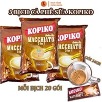 Combo 3 Bịch Cà phê Kopiko Macchiato 480g - 60 gói x24gr
