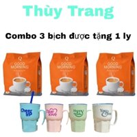 Combo 3 bịch Cafe Trần Quang Tặng 1 ly