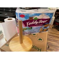 Combo 3 bịch giấy đa năng (9 cuộn) Teddy Bear tặng 1 cọc giấy gỗ