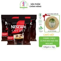 Combo 3 Bịch Nescafé Café Việt Cà Phê Đen Đá 35 Gói x 16g – Cà Phê Hòa Tan Đậm Đà, Tươi Mới