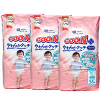Combo 3 bịch tã Quần Goon Plus size XL 38 miếng