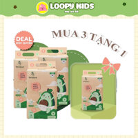COMBO 3 BỊCH TẶNG 1 BỊCH - Bỉm Tã Quần/ Dán BB Nature sợi tre hữu cơ Hàn Quốc đủ size cho bé LOOPY KIDS