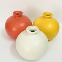 Combo 3 Bình Cắm Hoa Mini Trơn Gốm Sứ Bát Tràng