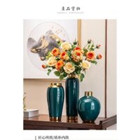 COMBO  3 BÌNH HOA MÀU XANH  PHONG CÁCH BẮC ÂU.