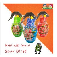 Combo 3 bình kẹo xịt đồ chơi hình lựu đạn vị trái cây dành cho trẻ em