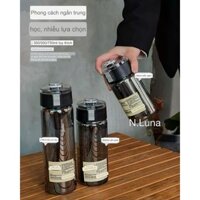 COMBO 3 Bình Nước Nhựa (350ml / 550ml / 800ml) Có Nắp Đậy, Tay Cầm Tiện Dụng, Đựng Gì Cũng Ngon H93