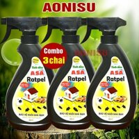 [COMBO 3] Bình Xịt Đuổi Chuột Tinh Dầu Bạc Hà ASA - Chai Xịt Đuổi Chuột , Thể Tích 350ML AONISU