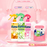 Combo 3 bình xịt phòng tinh dầu Sả Chanh 400ml/chai Funu xua đuổi muỗi, khử mùi thơm phòng cấp tốc