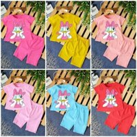 Combo 3 Bộ bé gái hình con con vịt dolna trái tim cho bé gái cho bé từ 6-28kg .BDBG51