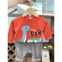Combo 3 bộ dài tay THU ĐÔNG cho bé trai bé gái từ 6kg đến 16kg