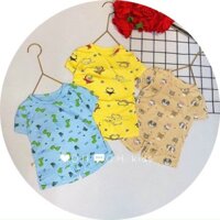 Combo 3 bộ đồ ngắn tay thun lạnh Minky Mom cho bé sơ sinh tới 4 tuổi