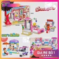 Combo 3 bộ Lego Girl Friend - JieStar Lắp Ráp Cho Bé Gái ( 535 Mảnh - Có Bán Lẻ ) [Hot]