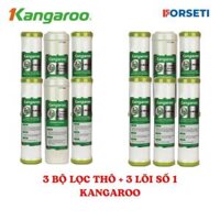 Combo 3 bộ lọc thô 123  3 lõi số 1 cho máy Kangaroo Hàng chính hãng - 3 bộ 123 3 lõi so 1