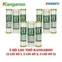 Combo 3 bộ lọc thô 123  3 lõi số 1 cho máy Kangaroo Hàng chính hãng - 3 bộ Kangaroo số 123