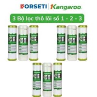 Combo 3 bộ lọc thô 123  3 lõi số 1 cho máy Kangaroo Hàng chính hãng - 3 bộ Kangaroo số 123