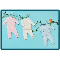 Combo 3 Bộ Lullaby Cài Lệch Kèm Mũ Bao Chân Bao Tay