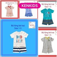 COMBO 3 Bộ lửng thun chất đẹp cho bé trai Baby Wear (6-12kg) KENKIDS