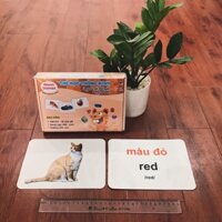 Combo 3 bộ thẻ học thông minh cho bé Glenn Doman GDKids cơ bản thẻ đọc, thẻ toán, thẻ thế giới xung quanh