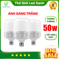 Combo 3 Bóng đèn Led 50W ánh sáng trắng-Bảo hành 12 tháng