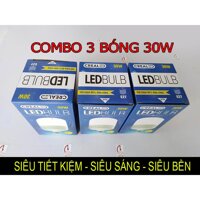 COMBO 3 Bóng đèn LED BÚP CREAL  30W  - Bảo Hành 2 Năm. Siêu tiết kiệm - Siêu sáng - Siêu bền