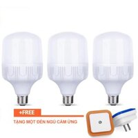 Combo 3 Bóng đèn Led trụ 30W Siêu sáng [Tặng đèn ngủ cảm ứng]