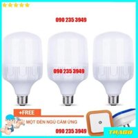 Combo 3 Bóng đèn Led trụ 30W Siêu sáng [Tặng đèn ngủ cảm ứng] Đsg