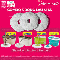 Combo 3 Bông lau thay thế cây lau nhà Walkable MOP-L003 , MOP-Q2-1, ETM478 , ETM466