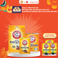 Combo 3: Bột Đa Năng Arm&Hammer Baking soda 1,81kg, Bột Tinh Khiết 435g, Tẩy Rửa Đa Năng 227g Tặng 3 Túi Tinh Khiết 100g