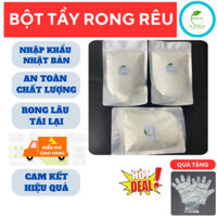 Combo 3 Bột Tẩy Rong Rêu (500g/Bịch) cho nền sân xi măng, sân gạch, vỉa hè, hồ bơi, khử trùng chuồng trại