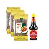 Combo 3 Bún lứt Đại Lộc 255g và Nước tương Nam Dương thượng hạng 210ml