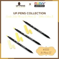 Combo 3 bút brush viết calligraphy hai đầu Marvy 1122 - Yellow Colors 3