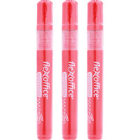 Combo 3 Bút Lông Bảng Flexoffice Fo-Wb02 - Đỏ