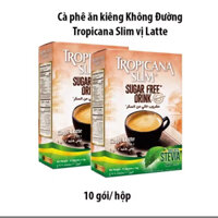 Combo 3 Cà Phê Ăn Kiêng Latte Chiết Xuất Cỏ Ngọt Tropicana Slim (10 Gói x 14g / Hộp)