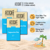 Combo 3 Cà phê hòa tan vị Cappuccino Dừa Archcafé (hộp 12 gói x 20g)
