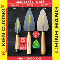 Combo 3 cái bay xây dựng thợ hồ Bay xây tô đắp phù điêu Dụng cụ xây dựng cao cấp Dụng cụ làm vườn