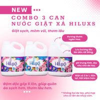 Combo 3 can nước giặt HILUXS đậm đặc cao cấp cho làn da em bé, trẻ sơ sinh, an toàn sử dụng