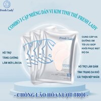 Combo 3 Cặp Miếng Dán Vi Kim Tinh Thể Chống Lão Hóa Fresh Lady Nhật Bản