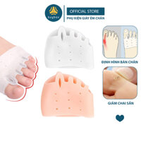 Combo 3 cặp vớ silicone tổ ong thoáng khí giúp tách các ngón chân khi mang giày bít mũi - BuyBox - BBPK276 - Màu trắng