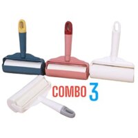 COMBO 3 Cây Lăn Bụi Làm Sạch Quần Áo Ga Giường Có Nắp Đậy Bảo Vệ Lăn Đa Năng (SHOP GIAO MÀU NGẪU NHIÊN)