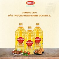Combo 3 chai dầu ăn Ranee Golden 2 lít (2 lít x 3 chai)