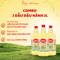 COMBO 3 CHAI Dầu Đậu Nành Janbee 2 Lít - Dầu Ăn Thực Vật Nguyên Chất, Giàu Dinh Dưỡng, Không Cholesterol, Đảm Bảo An Toà