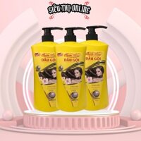 (COMBO 3) chai Dầu Gội Đầu VÀNG (LÙN) Tinh Chất Thiên Nhiên 1000ml Dưỡng Tóc Nữ Vitamin C Women . @.