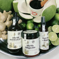 Combo 3 Chai) Dầu Gội và Dầu Xả, Xịt Bồ Kết Hà Thủ Ô, Dừa Dr DIHI Hỗ Trợ Mọc Tóc Giảm Rụng Tóc Giúp Tóc Nhanh Dài